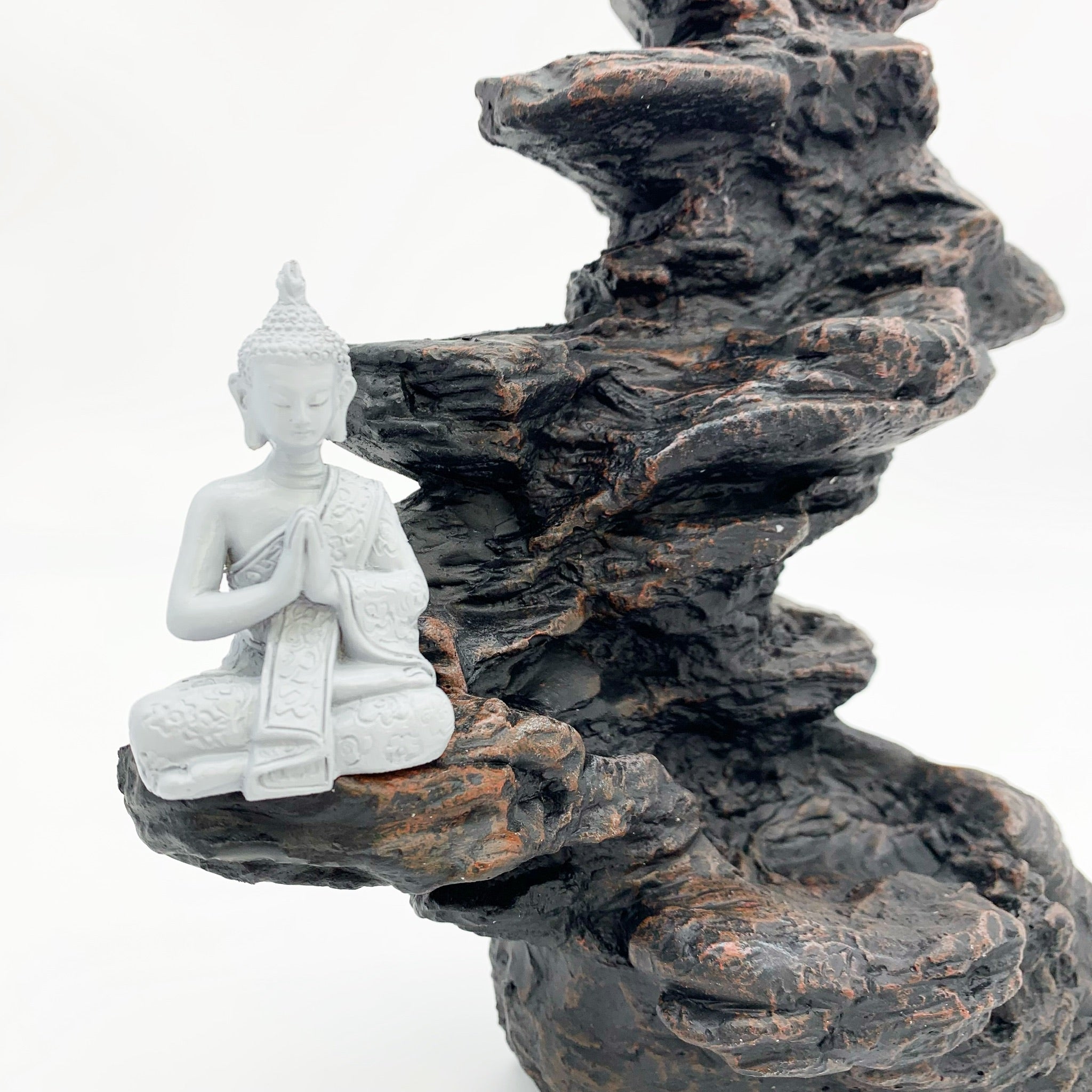 Buddha on Rocks Backflow Burner