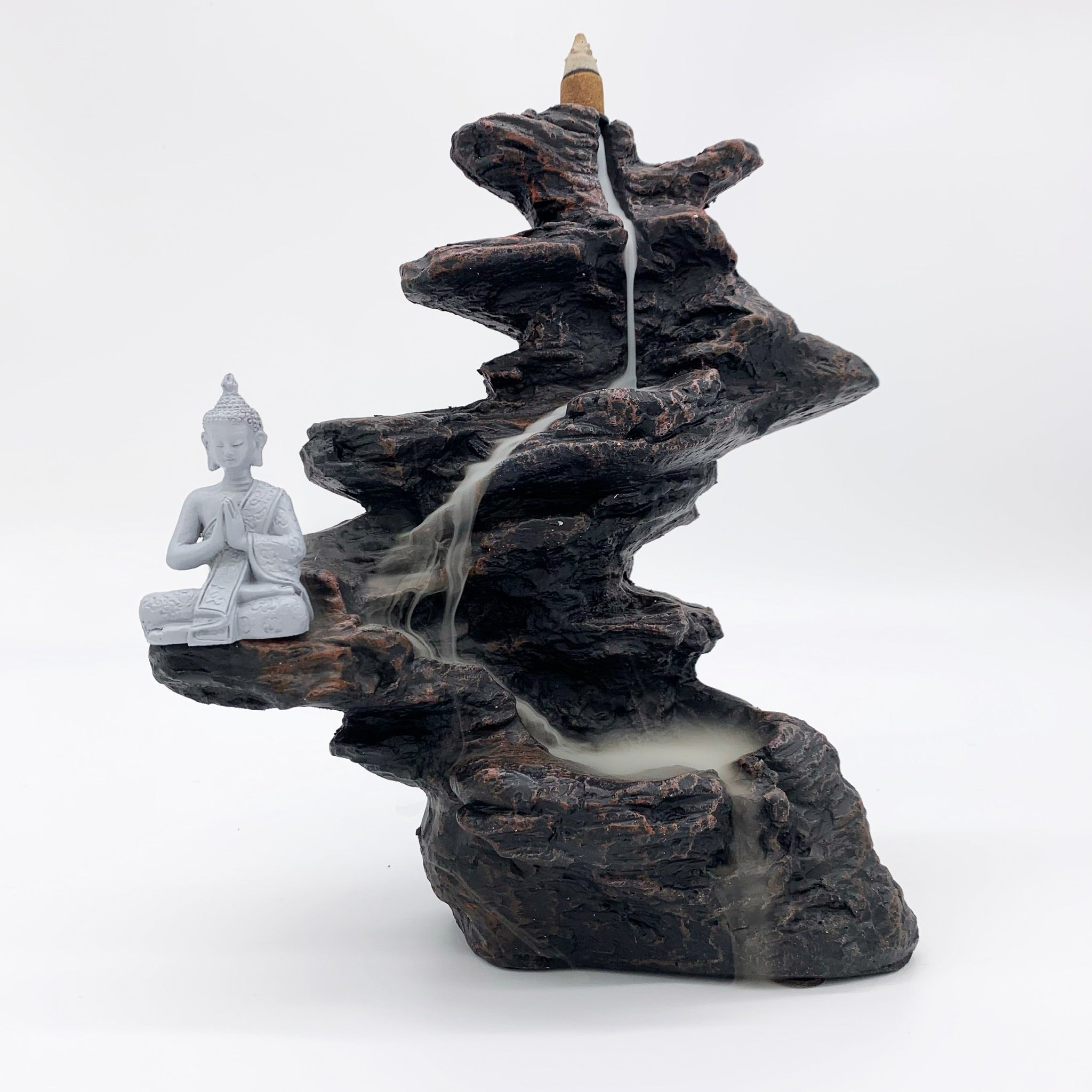 Buddha on Rocks Backflow Burner
