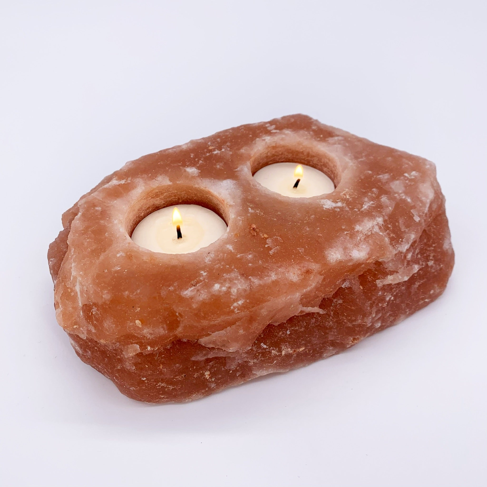 Himalayan Salt Double Tealight Holder