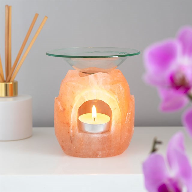 Lotus Flower Himalayan Salt Oil Burner